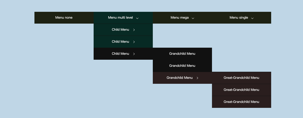 Cssのみで作るドロップダウンメニュー シングル 多階層 メガ Unorthodox Workbook Blog